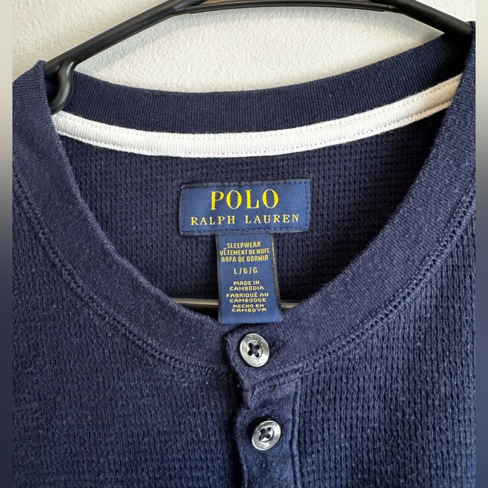Polo Ralph Lauren Short sleeve Henley size L